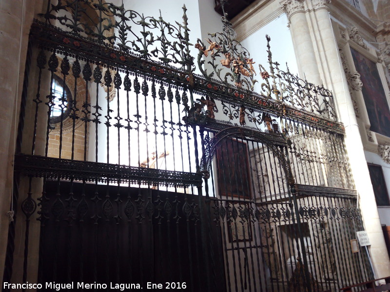 Catedral de Baeza. Reja - Catedral de Baeza. Reja. 