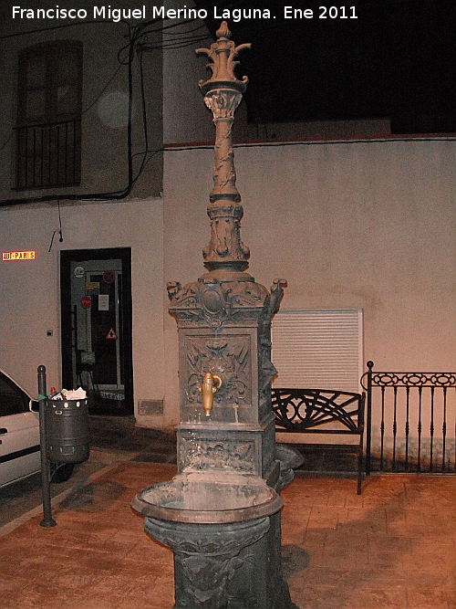 Fuente de la Calle de las Angustias - Fuente de la Calle de las Angustias. De noche