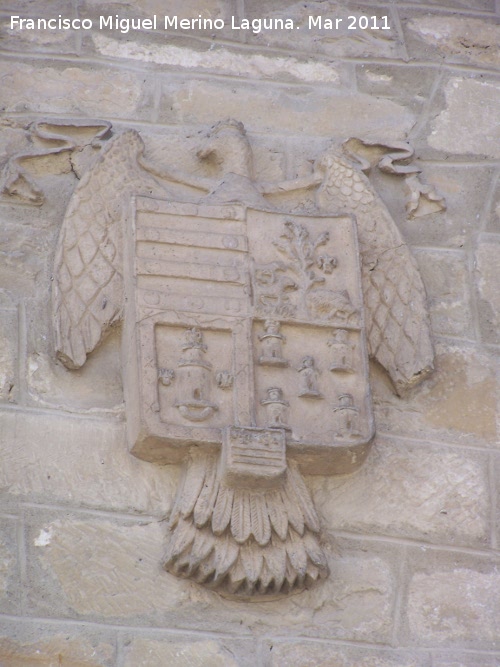 Casa de la Calle Conde Mejorada n 1 - Casa de la Calle Conde Mejorada n 1. Escudo derecho