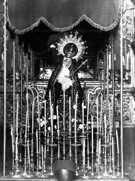 Semana Santa de Baeza - Semana Santa de Baeza. Virgen de la Soledad 1949