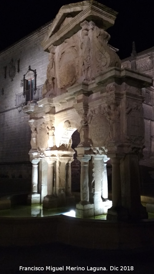 Fuente de Santa Mara - Fuente de Santa Mara. De noche