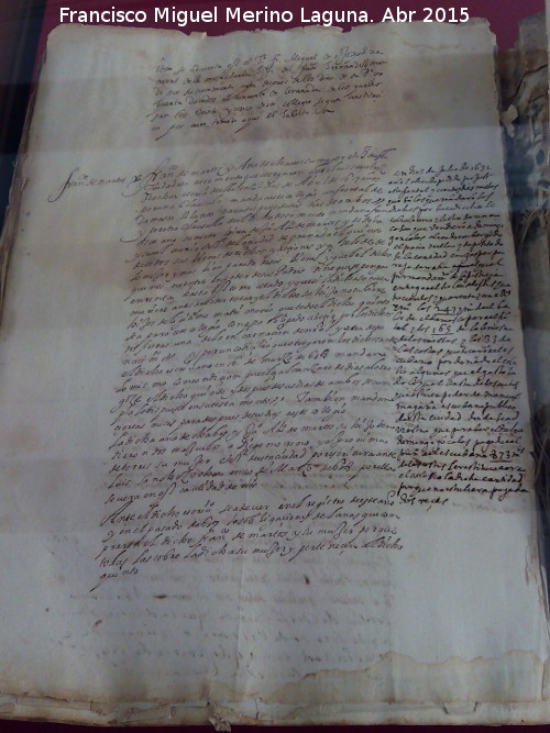 Historia de Baeza - Historia de Baeza. Libro de protocolo 1618 del Colegio de San Basilio. Archivo Histrico Provincial de Jan