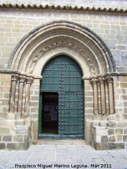 Iglesia del Salvador - Iglesia del Salvador. Portada romnica