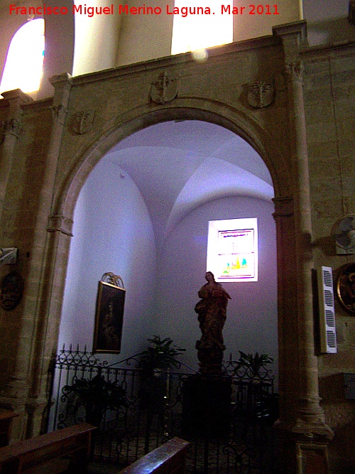Iglesia de San Andrs - Iglesia de San Andrs. Capilla
