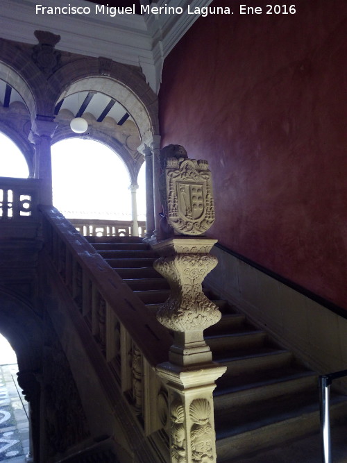 Palacio de Jabalquinto - Palacio de Jabalquinto. Escalera