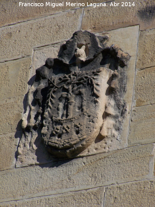 Puente del Obispo - Puente del Obispo. Escudo izquierdo