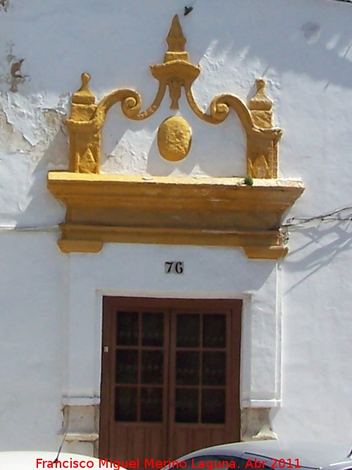 Casa de la Calle de la Carrera n 76 - Casa de la Calle de la Carrera n 76. Portada