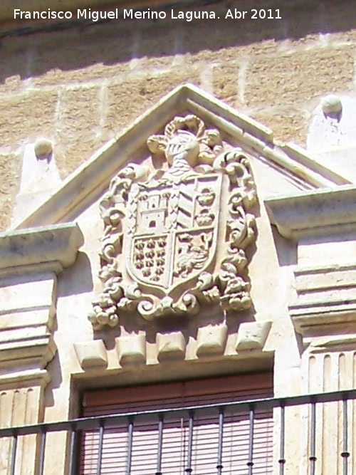 Palacio de la Calle San Pedro n 2 - Palacio de la Calle San Pedro n 2. Escudo