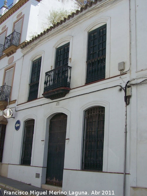 Casa de la Calle de Sevilla n 17 - Casa de la Calle de Sevilla n 17. Fachada