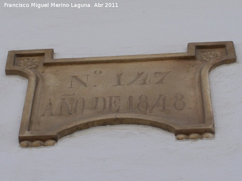 Casa de la Calle de Sevilla n 15 - Casa de la Calle de Sevilla n 15. Placa