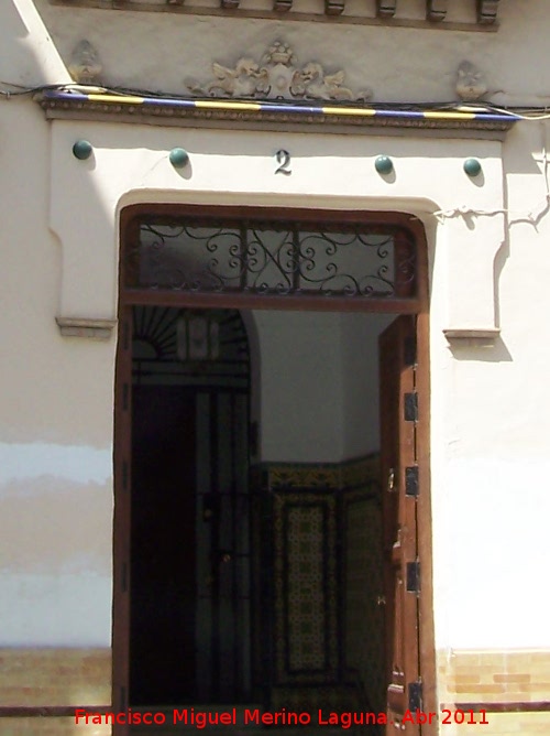 Casa de la Calle de Sevilla n 2 - Casa de la Calle de Sevilla n 2. Portada