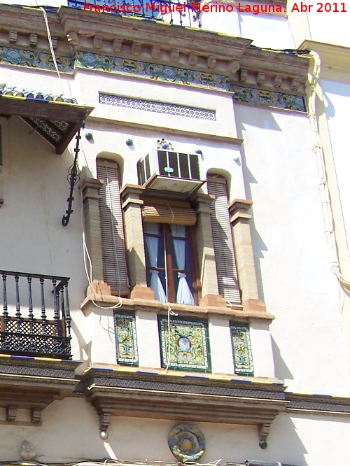 Casa de la Calle de Sevilla n 2 - Casa de la Calle de Sevilla n 2. Ventana de la primera planta