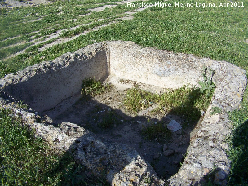 Edificio romano de La Pileta - Edificio romano de La Pileta. Pileta de pequeas dimensiones