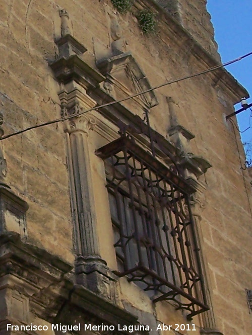 Palacio de la Calle de Martos n 7 - Palacio de la Calle de Martos n 7. Ventana