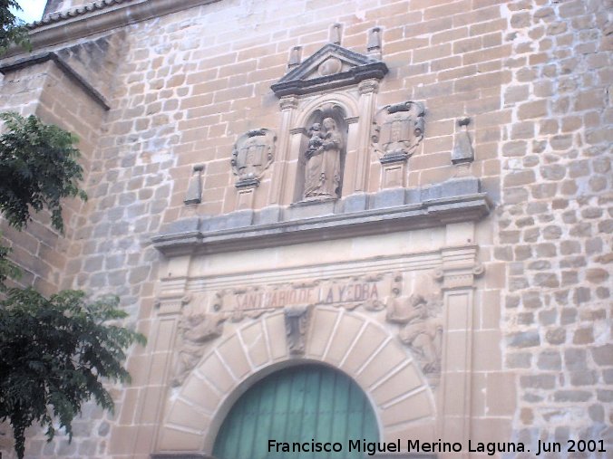 Santuario de la Yedra - Santuario de la Yedra. Fachada principal