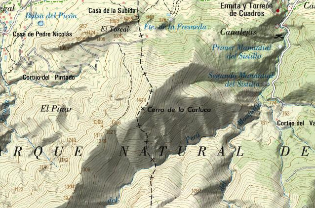 Monte Carluca - Monte Carluca. Mapa