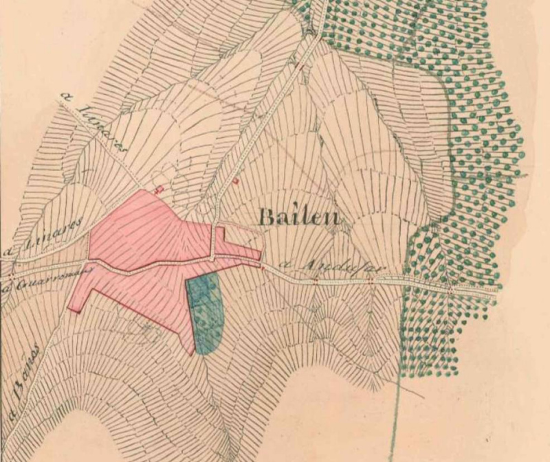 Historia de Bailn - Historia de Bailn. Mapa topogrfico del Ejrcito 1848