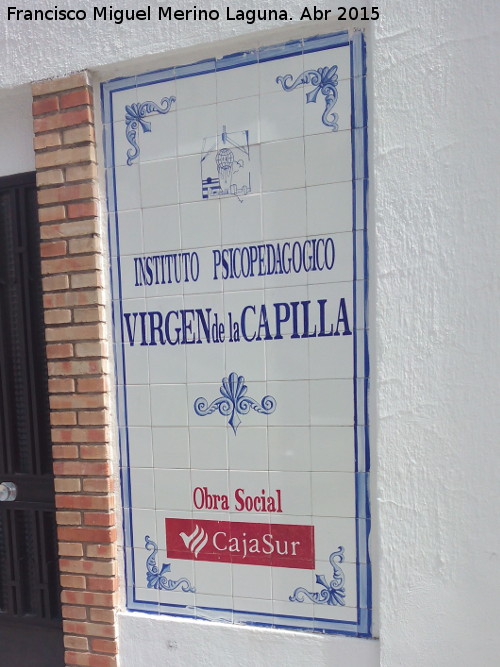 Instituto Psicopedaggico Virgen de la Capilla - Instituto Psicopedaggico Virgen de la Capilla. Azulejos