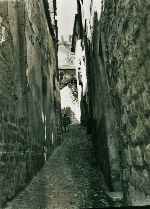 Calle Santa Cruz - Calle Santa Cruz. Foto antigua