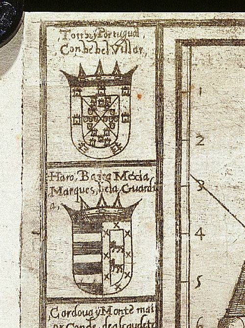 Palacio de los Viedma y Coello de Portugal - Palacio de los Viedma y Coello de Portugal. Mapa 1588