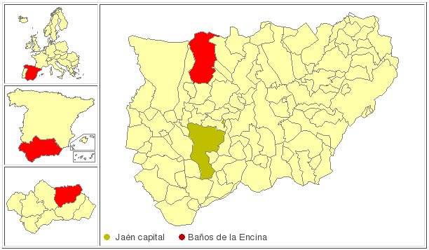 Baos de la Encina - Baos de la Encina. Localizacin