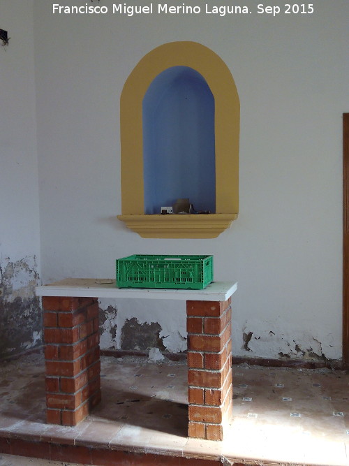 Ermita del Salto de Olvera - Ermita del Salto de Olvera. Altar