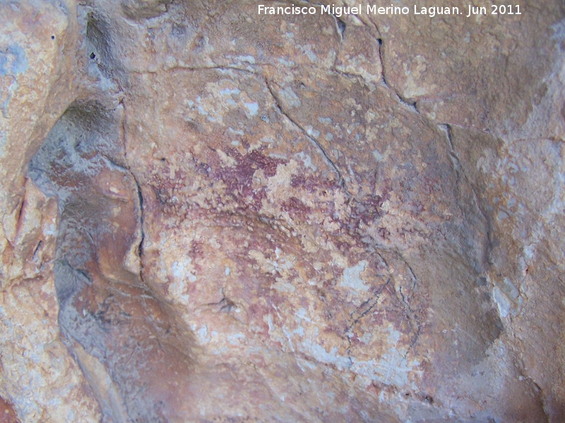 Pinturas rupestres de la Pea del Gorrin VI - Pinturas rupestres de la Pea del Gorrin VI. Posible zooformo