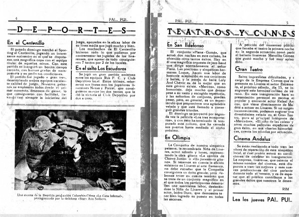 Historia de Baos de la Encina - Historia de Baos de la Encina. PA! PU! 1935