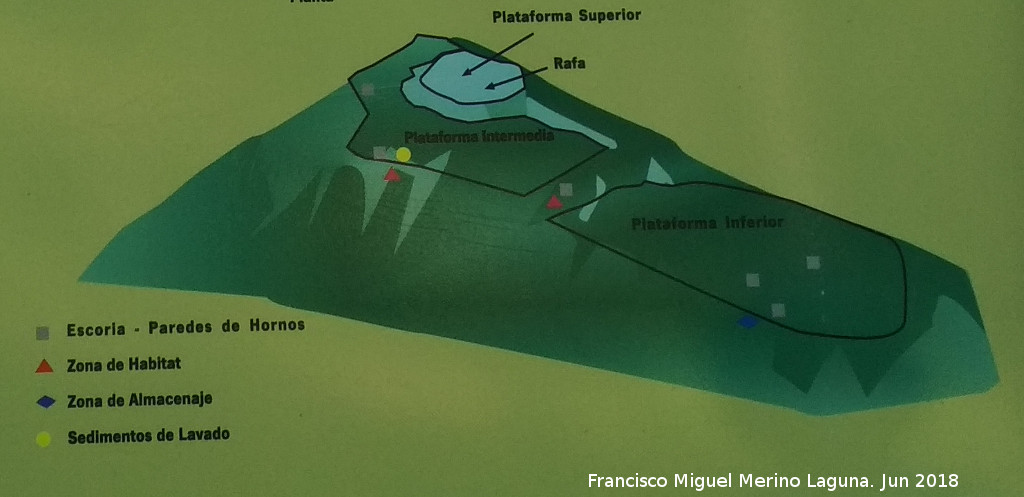 Cerro del Plomo - Cerro del Plomo. Plano