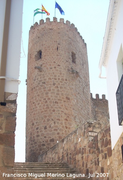 Castillo de Baos de la Encina - Castillo de Baos de la Encina. Torre del Homenaje