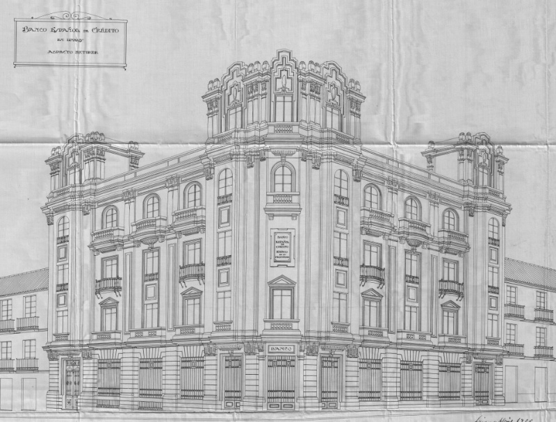 Banco Espaol de Crdito - Banco Espaol de Crdito. Plano de 1928