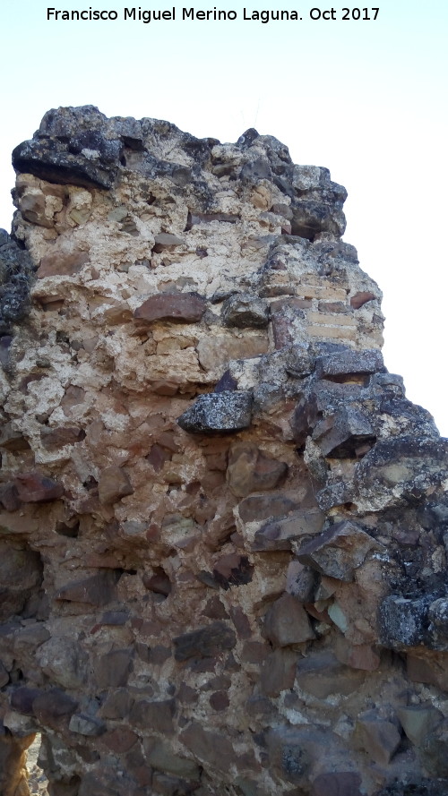 Castillo de La Malena - Castillo de La Malena. Muro