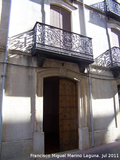 Casa de Don Pablo Martnez - Casa de Don Pablo Martnez. Portada de la Calle Navas