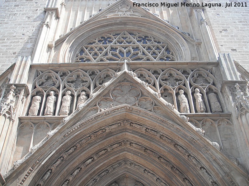 Catedral de Valencia. Puerta de los Apstoles - Catedral de Valencia. Puerta de los Apstoles. 