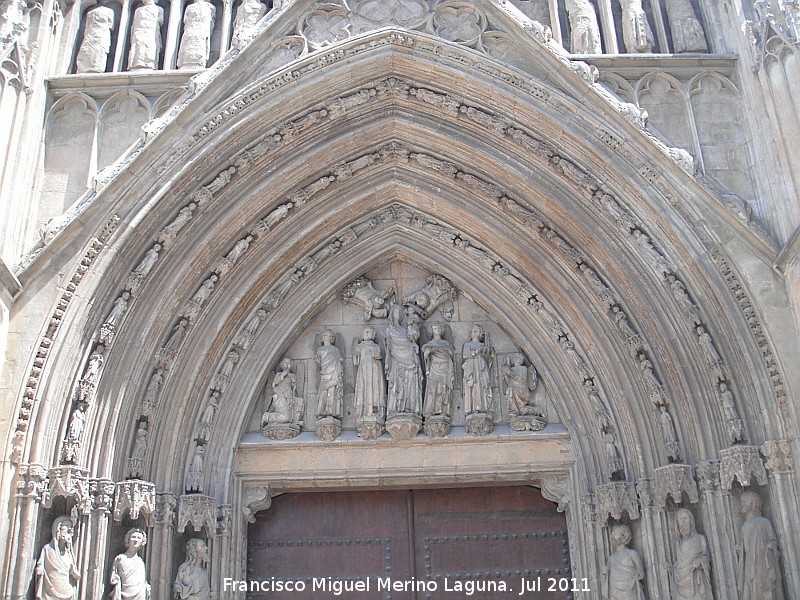 Catedral de Valencia. Puerta de los Apstoles - Catedral de Valencia. Puerta de los Apstoles. 