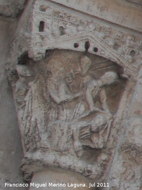 Catedral de Valencia. Puerta del Palau - Catedral de Valencia. Puerta del Palau. Sem cubre a su padre No embriagado por el vino