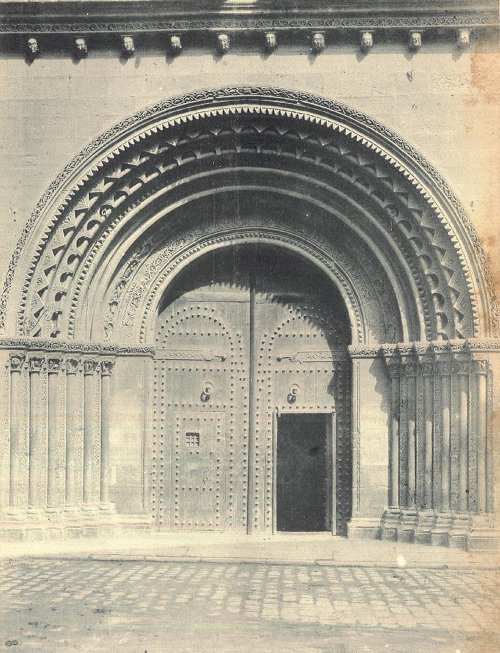 Catedral de Valencia. Puerta del Palau - Catedral de Valencia. Puerta del Palau. Foto antigua