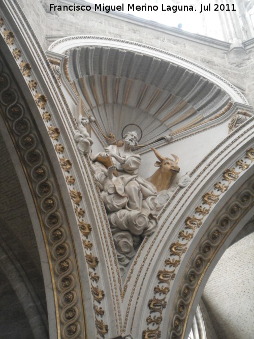 Catedral de Valencia. Cimborrio - Catedral de Valencia. Cimborrio. San Lucas