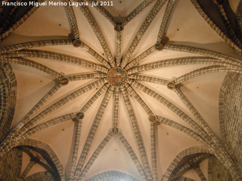 Catedral de Valencia. Capilla del Santo Cliz - Catedral de Valencia. Capilla del Santo Cliz. Bveda de crucera