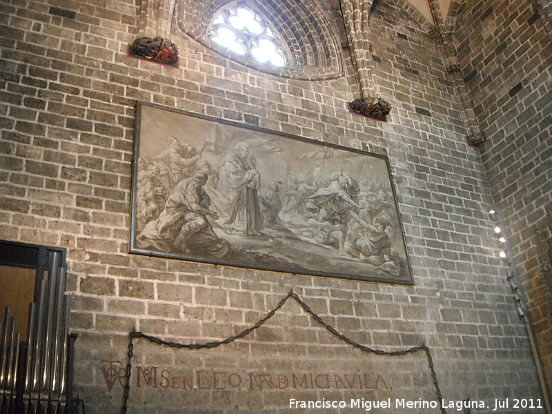 Catedral de Valencia. Capilla del Santo Cliz - Catedral de Valencia. Capilla del Santo Cliz. Cuadro y Vtor