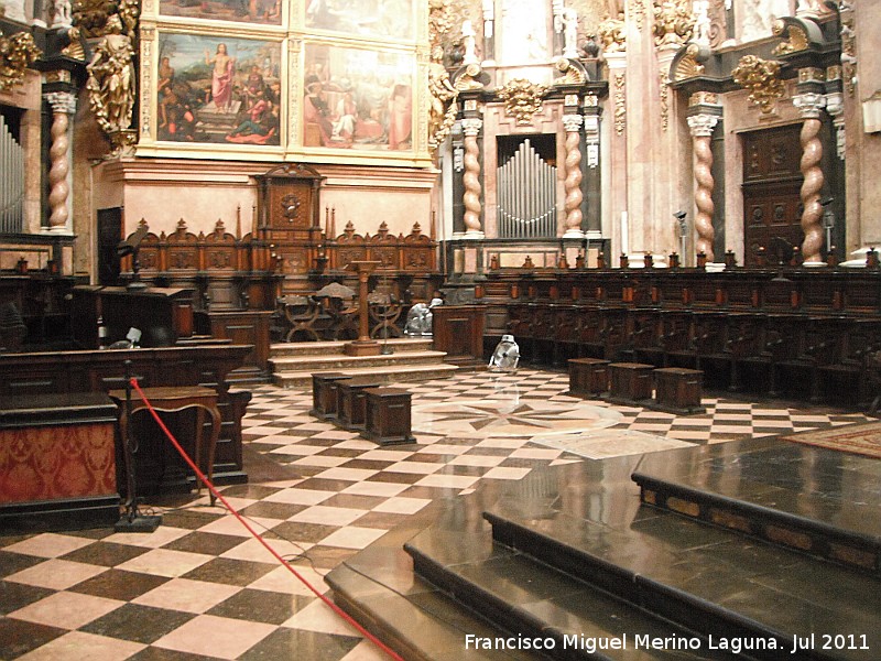 Catedral de Valencia. Capilla Mayor - Catedral de Valencia. Capilla Mayor. Coro