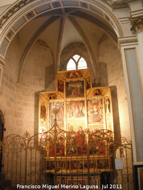 Catedral de Valencia. Capilla de San Dionisio y Santa Margarita - Catedral de Valencia. Capilla de San Dionisio y Santa Margarita. 