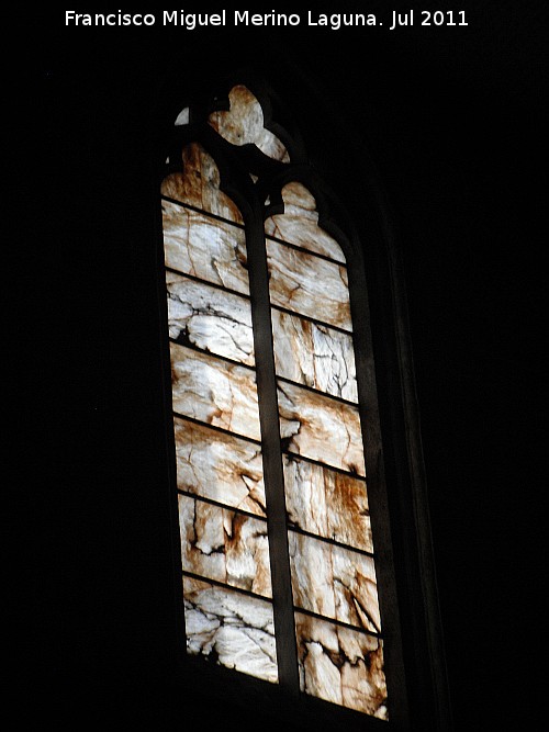 Catedral de Valencia. Arcada Nova - Catedral de Valencia. Arcada Nova. Vidrieras de alabastro