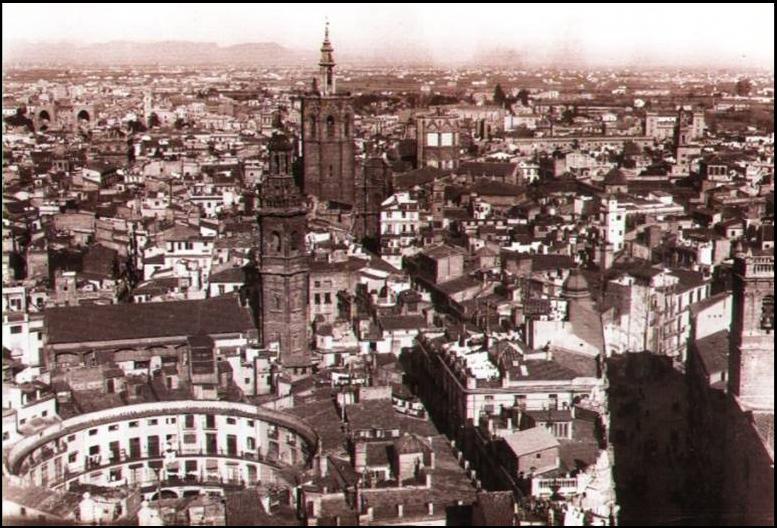 Catedral de Valencia. Miguelete - Catedral de Valencia. Miguelete. Foto antigua