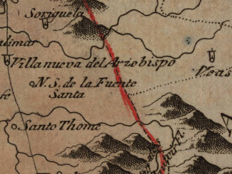 Historia de Beas de Segura - Historia de Beas de Segura. Mapa 1799