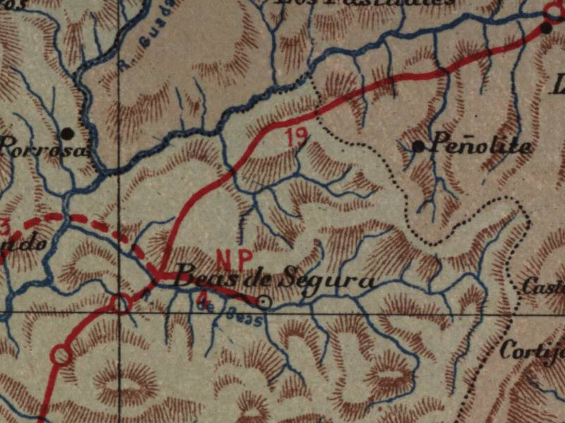 Historia de Beas de Segura - Historia de Beas de Segura. Mapa 1901