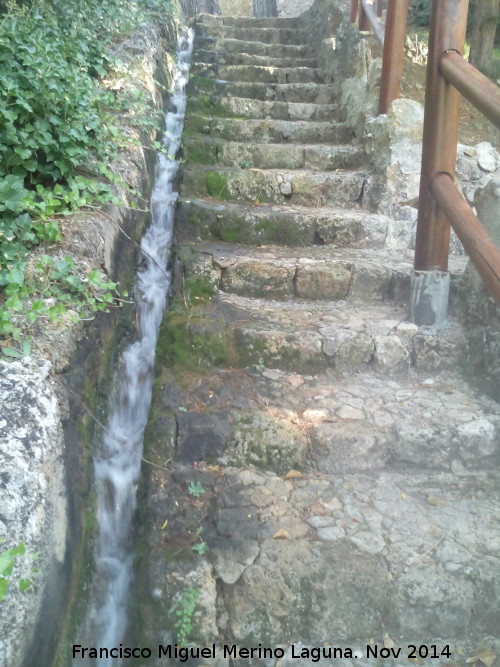 Valparaso - Valparaso. Escaleras y acequia