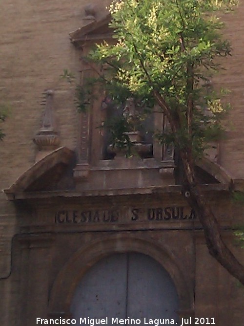 Convento de Santa Ursula - Convento de Santa Ursula. Portada