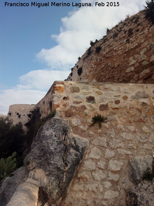 Castillo de la Villa. Muralla Oeste - Castillo de la Villa. Muralla Oeste. Segundo anillo