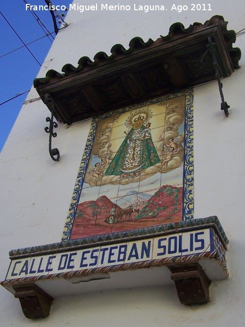 Calle Esteban Sols - Calle Esteban Sols. Virgen del Collado